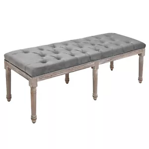Hallway Ottoman Bench Upholstered Footrest End of Bed for Living Room Bedroom - Picture 1 of 10