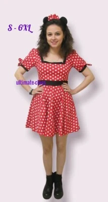 Adult Minnie Mouse / French Maid  Costume XL - 6XL Plus size sexy outfit Dress - Image 1 of 4