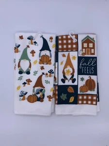 Kitchen Hand Dish Towel Gnome Fall Autumn - Picture 1 of 2