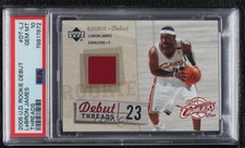 2005-06 Upper Deck Rookie Debut Patch Threads LeBron James PSA 10 GEM MT