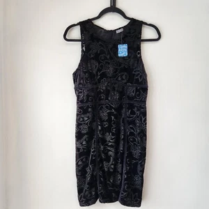 Neu mit Etikett Intimate Free People Bodycon-Kleid schwarz Samt Cocktail Whimsigoth L - Bild 1 von 11