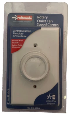 Craftmade CM-4SDH Almond Four Speed Fan Wall Control Single Pole Unipolar - Image 1 of 2