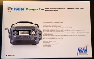 Kaito Voyager Pro KA600L Solar/Crank AM/FM/SW NOAA Emergency Weather Radio NIB - Picture 1 of 9