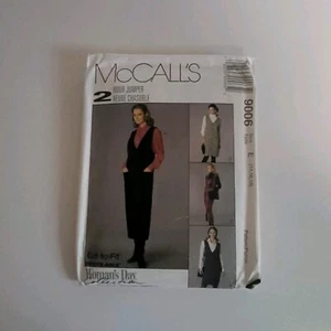 Mccalls 9006 Misses Jumper Dress Shirt Size 14-18 Pattern Uncut Petite Able - Picture 1 of 9