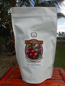 Hawaiian Certified 100 % pure Kona coffee 1 lbs ROASTED whole bean - Picture 1 of 3