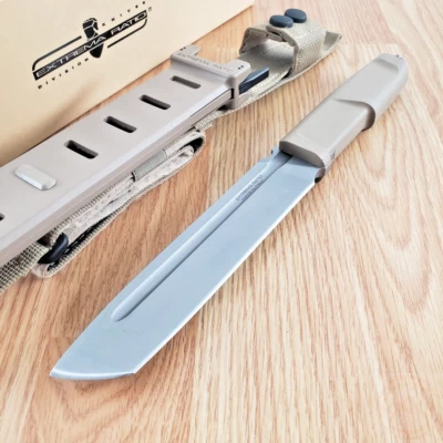 Cuchillo fijo Extrema Ratio Giant Mamba 6,5" N690 hoja de acero mango Forprene bronceado Foto 1 de 4