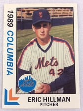 1989 Columbia Mets-South Atlantic League-BEST Baseball Card-Eric Hillman