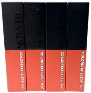 (4) Revlon Colorstay Suede Ink Lipstick Sealed 0.09 oz Each 005 - Hot Girl - Picture 1 of 3