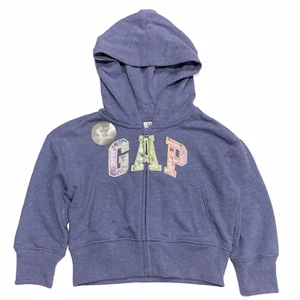 NWT GAP Kids Girls Fleece Hoodie XS Blue Sequins #672335 - Picture 1 of 5