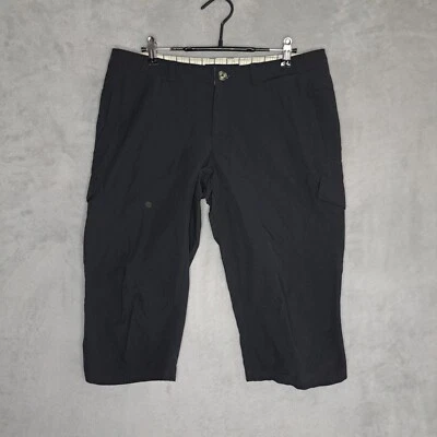 Eastern Mountain Sports Womens Cargo Capris Size 10 Black Hiking - Изображение 1 из 4