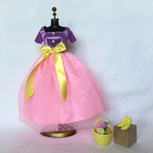 Barbie Doll Spring Blossom Picnic Pink Gown/Dress Set - 1990s Vintage, Avon - Picture 1 of 1