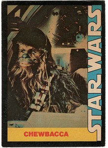 1977 STAR WARS Wonder Bread Trading Card #9 Chewbacca