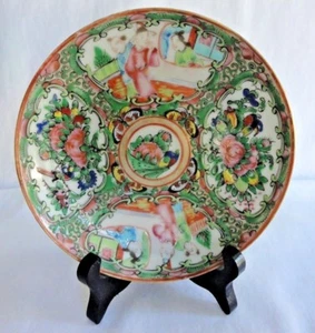 "Antigua placa de medallón rosa porcelana china 5 9/16" - Imagen 1 de 12