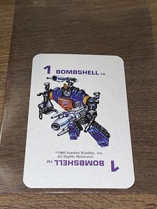 Vintage 1985 Hasbro ๐ฅ Transformers Card Game Playing Card RARE - Picture 1 of 2