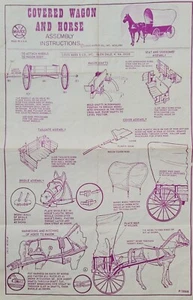 Covered Wagon P-1886R + Buckboard P-1826 Equipment Manual Copy Marx Johnny West - Picture 1 of 5