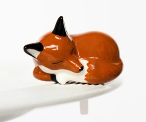 Mini plato de cerámica pintado a mano Nora Fleming Foxy Lady Fox A428 🦊 - Imagen 1 de 4