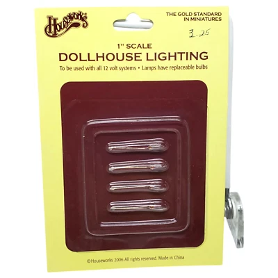 De Colección Casa de Muñecas #2210 Bi-Pin Micro Vela Llama 4 Piezas Bombillas RPL 1:12 12V - NUEVO DE STOCK Foto 1 de 4