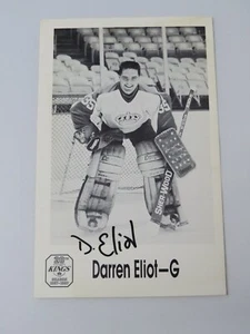 Darren Eliot Los Angeles Kings Signed Autographed Original 7X5 Hockey Photo - Picture 1 of 2