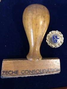 Schalke 04, selten, Zeche Consolidation, alter Stempel, Bergbau, Museumsstück - Bild 1 von 4
