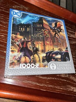 Thomas Kinkade DC Dark Knight Saves Gotham 1000 piece Jigsaw puzzle New Sealed - Image 1 of 4