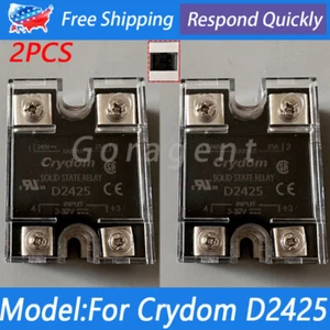 2 PIEZAS Para Crydom D2425 SSR Salida de Relé de Estado Sólido 240VAC 25A Entrada 3-32VDC EE. UU. - Imagen 1 de 6