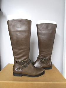 Matisse Britain Womens Riding Boots Size 7 M Brown Leather Knee High Zipper