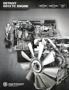 Folleto de camión - Detroit - DD15 TC - Motor - 2014 (T4537) - Imagen 1 de 1