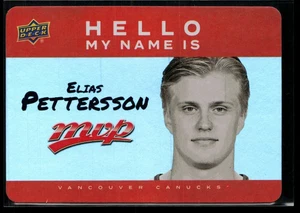 2025-26 MVP  "Hello My Name Is" Elias Pettersson #HNI-12 - Picture 1 of 2