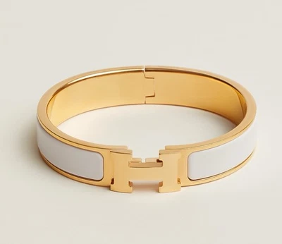 HERMES новый 🎁подарочный Clic H браслет эмаль GM - Изображение 1 из 4