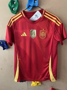 Camiseta Adidas Mujer Talla Mediana España 2024 Home Aeroready Better Scarlet IP9352 - Imagen 1 de 8