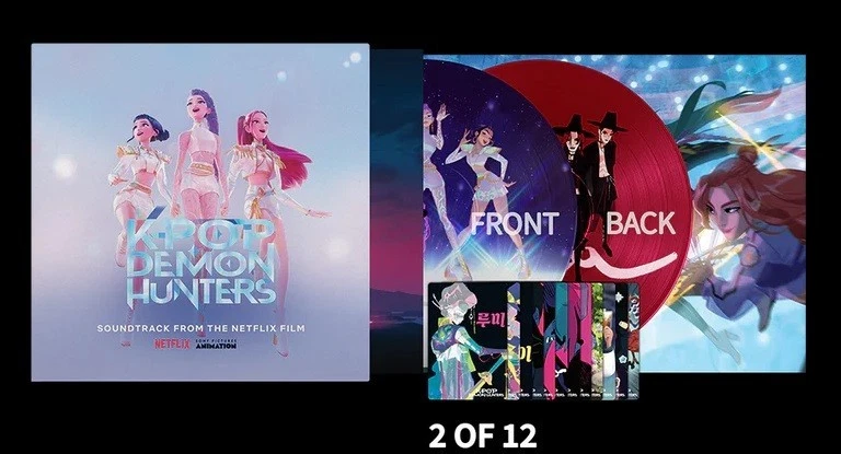 KPop Demon Hunters NETFLIX 2-Sided Picture DISC 12" Vinyl, LTD Edition, 3 Cards - Image 1 of 1