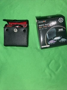 Zeikos 49mm Filter UV + PL + PL-D Kit and Leather Case SLR DSLR ZE-FLK49 - Picture 1 of 11