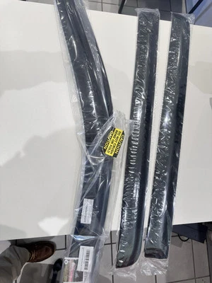 Protectores de lluvia viseras de ventilación para Chevy Silverado 1500 2019-2024 doble cabina Foto 1 de 2