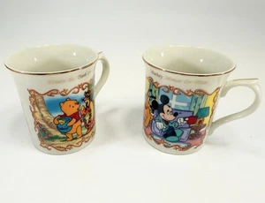 Tazas clásicas animadas Lenox Disney Mickey Mouse y Pluto Pooh & Tigger 1999 - Imagen 1 de 6