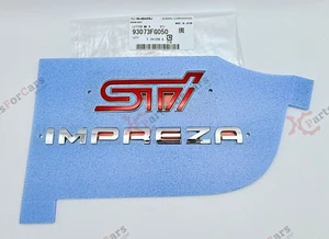 OEM 2008-2014 Subaru Impreza WRX STi Wagon Rear Emblem Nameplates NEW 93073FG050 - Picture 1 of 4