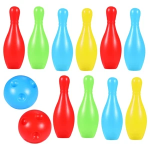 Children Bowling Kit Color Sorting Toys Plastic Bowling Toy Number Learning Game - Picture 1 of 12