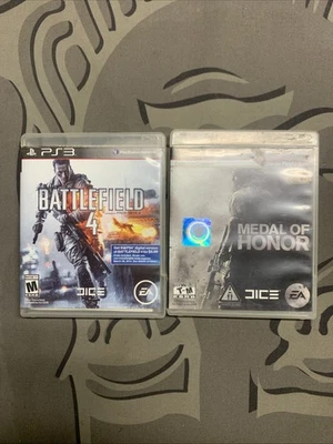 PS3 War Game Video Game Bundle Medal Of Honor & BattleField 4 - Image 1 of 4