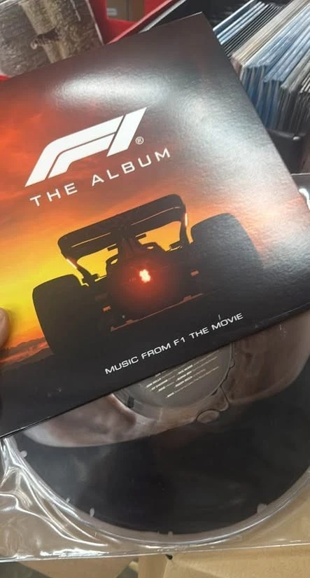 F1 The Album - Soundtrack  Liquid Filled Oil Effect Vinyl LP PRESALE - Image 1 of 1