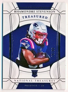 2021 National Treasures Rhamondre Stevenson Treasured Rookies Rc #TRC-36 (79/99) - Bild 1 von 2