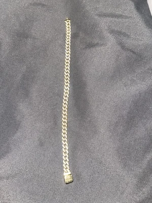 *BRAND NEW* Pandora Timeless 14K Gold-plated Pavé Cuban Chain Bracelet   Mint! - Image 1 of 2