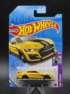 Hot Wheels HW Coppia 4/5 Giallo 2020 Ford Mustang Shelby GT500 Auto Giocattolo 143/250 - Foto 1 di 2