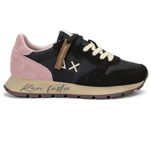 Scarpe Sun68 Ally Vintage Sneakers Donna Misto Pelle Nero - Imagen 1 de 3