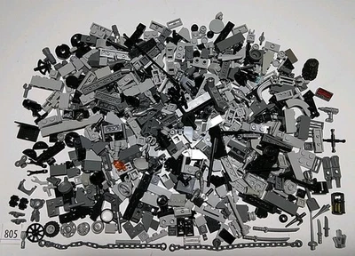 Lego Lote 500 Pequeño Negro Gris Ladrillo Arma Accesorios Cadena Oso Valiente Herramienta 805 Foto 1 de 4