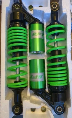 320毫米双摩托车后减震器本田和通用绿色和黑色 — 第 1/4 张图片