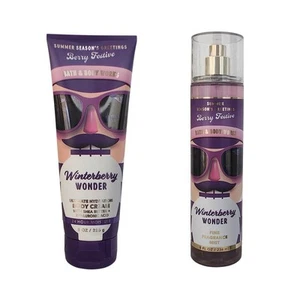 Bath and Body Works WINTERBERRY WONDER Ultimate Hydration Body Cream 8 oz + Mist - Picture 1 of 1