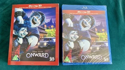 ONWARD Rare UK 3D Blu Ray + Limited Slip Cover 3x Discs Disney Pixar Region Free - Image 1 of 2