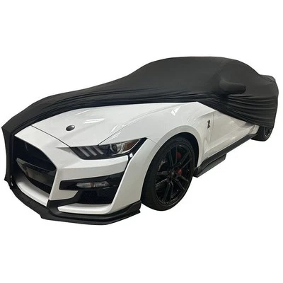 2005-2024 Ford Mustang Indoor Car Cover Ultraguard Stretch Satin - Black - Image 1 of 4