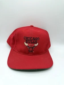 De colección Años 90 Chicago Bulls Logo Snapback Gorra Logo NBA Lana Retro - Imagen 1 de 5