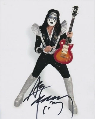 FRAMED 🎸 ACE FREHLEY PHOTO REPRINT 8x10 AUTOGRAPHED SIGNED KISS FREE SHIPPING  - Image 1 of 2
