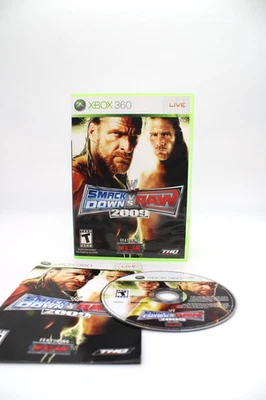 Refurbished Xbox 360 WWE Smackdown vs Raw 2009 Complete CIB Excellent Mint - Image 1 of 4